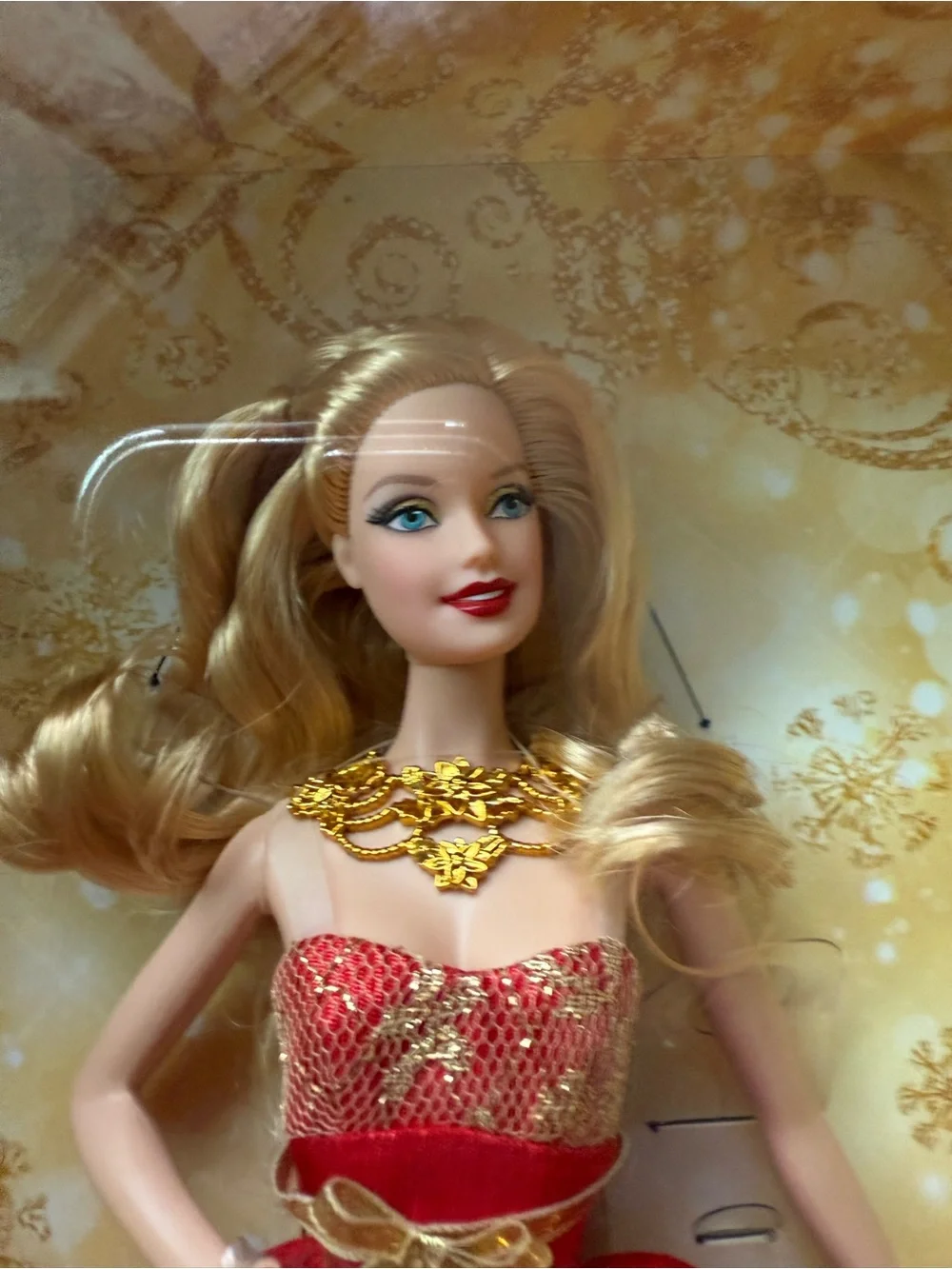 Barbie Red and Gold Holiday Collector Doll